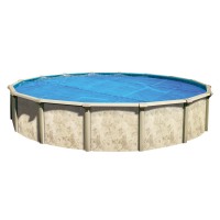 In The Swim 24 Premium Blue Round Solar Pool Cover 12 Mil For Solar Heating Above Ground Pools And Inground Pools