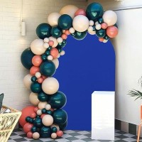 Blue Wedding Arch Cover Arch Backdrop Stand Cover 66Ft Arch Wall Backdrop Cover Fitted Spandex Arch Cover Fabric Round Top Chia