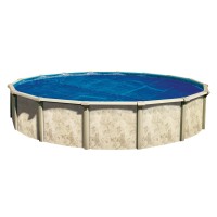 In The Swim 24 Premium Plus Blueblack Round Solar Pool Cover 12 Mil For Solar Heating Above Ground Pools And Inground Pools