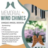 Memorial Wind Chimes For Loss Of Loved One 34 Angel Wing Windchimes Sympathy Gifts For Loss Of Loved One Sympathy Wind Chime