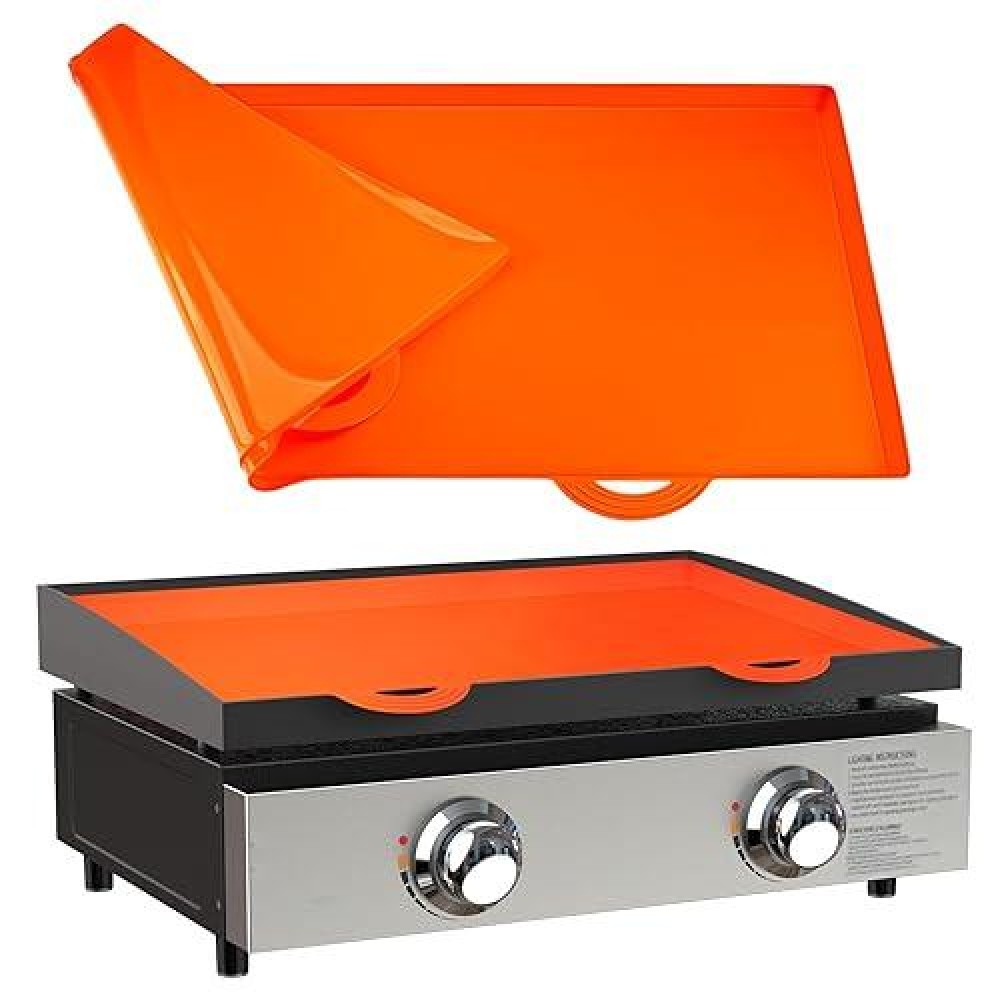 Jusoit 22 Inch Blackstone Griddle Cover  Heavy Duty Food Grade Silicone Griddle Mat For Grill Top  Outdoor Blackstone Accessories Protect From Dirt & Rust