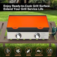 Jusoit 22 Inch Blackstone Griddle Cover  Heavy Duty Food Grade Silicone Griddle Mat For Grill Top  Outdoor Blackstone Accessories Protect From Dirt & Rust