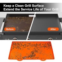 Jusoit 28 Inch Blackstone Griddle Cover  Heavy Duty Food Grade Silicone Griddle Mat For Grill Top  Outdoor Blackstone Accessories Protect From Dirt & Rust