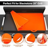 Jusoit 28 Inch Blackstone Griddle Cover  Heavy Duty Food Grade Silicone Griddle Mat For Grill Top  Outdoor Blackstone Accessories Protect From Dirt & Rust