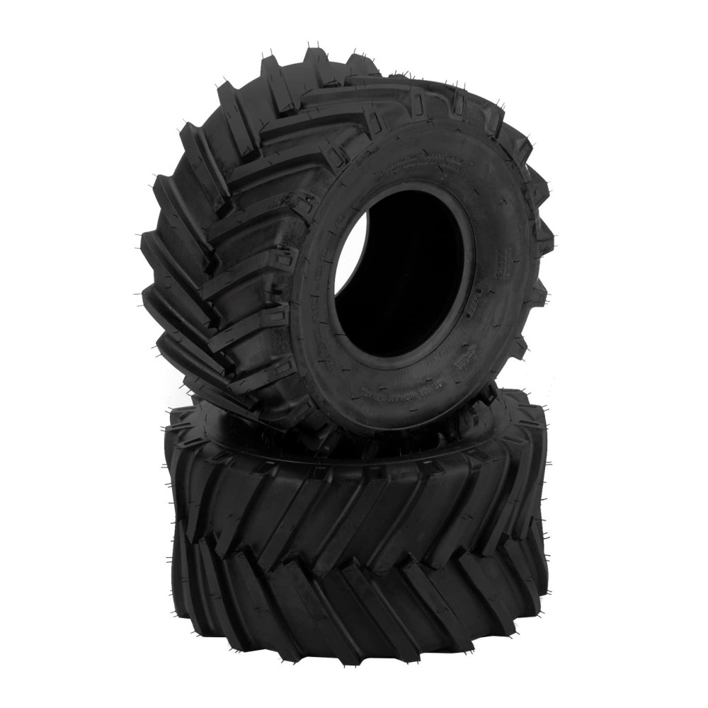 Tuffiom Set Of 2 Lawn Mower Tires 20X10008 4Pr Turf Tire For Garden Tractor Riding Lawnmower Tubeless