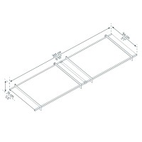 Palram Canopia Nancy 3000 10 X 3 Awning Grayclear