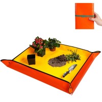 Hnxtyaob Large Potting Mat For House Plant Transplanting And Soil Mix Control Waterproof Plant Repottingtray Gardening Tools Pla