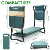 Lanniu Garden Kneeler And Seat Foldable Garden Stool Heavy Duty Garden Chair For Kneeling And Sitting Gardening Gifts For Wom