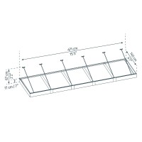 Palram Canopia Sophia Xl 5000 15 X 5 Awning Grayclear