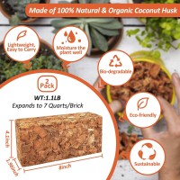 Riare 2 Pack Coco Chips Substrate For Plants 22Lb 100 Organic Coconut Husk Brick With Low Ec And Ph Balanced High Expansion