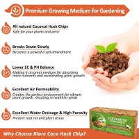 Riare 2 Pack Coco Chips Substrate For Plants 22Lb 100 Organic Coconut Husk Brick With Low Ec And Ph Balanced High Expansion