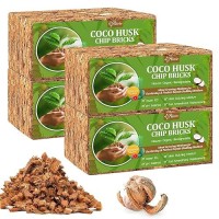 Riare 8 Pack Coco Chips Substrate For Plants 88Lb 100 Organic Coconut Husk Brick With Low Ec And Ph Balanced High Expansion