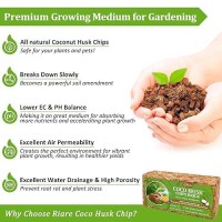 Riare 8 Pack Coco Chips Substrate For Plants 88Lb 100 Organic Coconut Husk Brick With Low Ec And Ph Balanced High Expansion