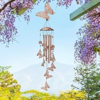 Butterfly Wind Chimes Outdoor Butterfly Gifts For Women/Men/Mom/Grandma/Wife Birthday Gifts Memorial Gift Metal Windchimes For Outside/Indoors  Home  Lawn  Porch  Patio  Garden Decor  Yard Decorations