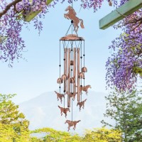 Horse Wind Chimes Outdoor Horse Gifts For Women/Men/Mom/Grandma/Wife/Friends Birthday Gifts Memorial Gift Metal Windchimes For Outside/Indoors  Home  Lawn  Porch  Patio  Garden Decor  Yard Decorations