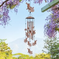 Cat Wind Chimes Outdoor Cat Gifts For Women/Men/Mom/Grandma/Wife/Friends Birthday Gifts Memorial Gift Metal Windchimes For Outside/Indoors  Home  Lawn  Porch  Patio  Garden Decor  Yard Decorations