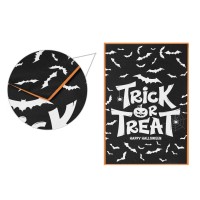 Trick Or Treat Garden Flag Happy Halloween Double Sided Flags 12X18 Black Bat Spooky House Flag Yard Porch Banners Home Decorati