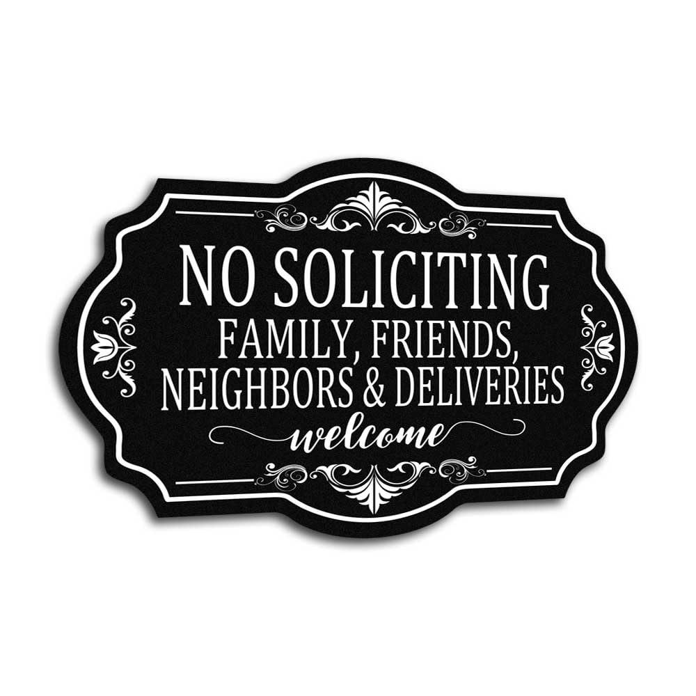 No Solicitation Sign For House Front Door 8 X 6 Inch No Solicitation Sign For Home Office Used For Residential Courtyard Or Bu