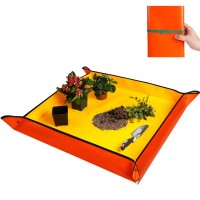 Hnxtyaob Extra Large Repotting Mat For Indoor Plants Potting Soil Mat Portable Potting Tray Reusable Gardening Mat Garden Gift