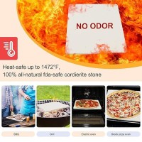 Pizza Stone For Camp Oven And Toaster 10In X 11In Garpernics 12Inch Thick Rectangular Cordierite Baking Grilling Stone For S