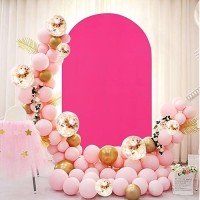 Fuhsy Wedding Arch Cover Fuchsia 66Ft Arch Cover Backdrop Fabric For Spandex Fitted Arch Stand Cover Chiara Arch Frame Cover Fo