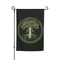 Celtic Ritual Norse Nordic Viking Goddess Wiccan Wicca Halloween Christmas Yule Tree Pagan Garden Flag 12X18 Inch Double Sided V