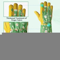 Velway Long Gardening Gloves For Women Thorn Proof Rose Pruning Forearm Protection Garden Gloves Breathable Leather Long G