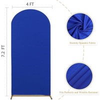 Fuhsy 72Ft Arch Cover Backdrop Fabric Wedding Arch Covers Stretchy Backdrop Blue Round Top Arch Backdrop Cover Double Sided Spa