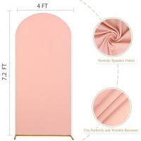 Fuhsy Wedding Arch Cover Dusty Rose 72Ft Arch Backdrop Cover Chiara Arch Panels Backdrop Spandex Arch Cover Backdrop Fabric For