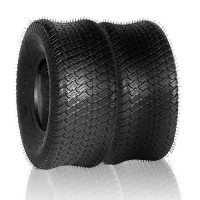 Autoforever 18X7508 Lawn Mower Garden Tires 4 Ply 18X75X8 Tractor Golf Cart Turf Tires Tubeless Set Of 2