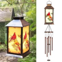 Cardinal Wind Chimes For Outside Solar Lantern  Christmas Cardinal Bird Gifts For Mom Women Hanging Solar Wind Chimes Outdoor  37