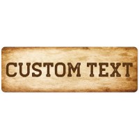 Custom Sign Custom Street Sign 11 Font Colors 13 Font Styles 4 Hole Options 22 Sizes 6X18 Inches Rust Free Dibound Fade