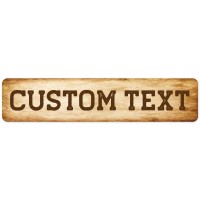 Custom Sign Custom Street Sign 11 Font Colors 13 Font Styles 4 Hole Options 22 Sizes 4X18 Inches Rust Free Dibound Fade