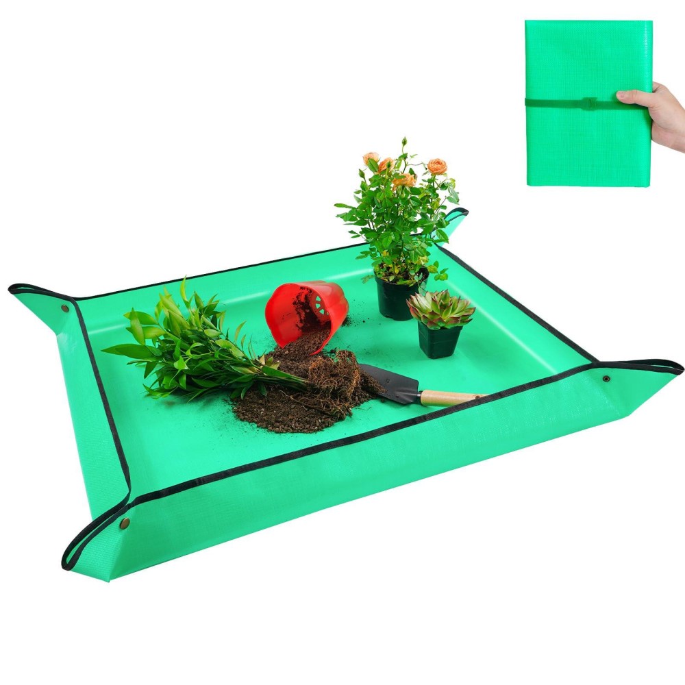 Large Potting Mat For Indoor Plants Transplanting Portable Gardening Tray Repotting Mat Succulent Planting Mat Plant Gifts For P