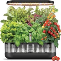 Inbloom 12 Pods Hydroponics Growing System Kit  Herb Garden Planter Indoor Kit  Indoor Gardening Hydroponics Growing System With 4.2L Water Pump  Height Adjustable  Gifts For Woman  Transparent Black