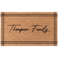 22 X 36 Designer Personalized Doormat With Vinyl Backing Thick Outdoor Mats For Front Door Minimal Shedding Nonslip C