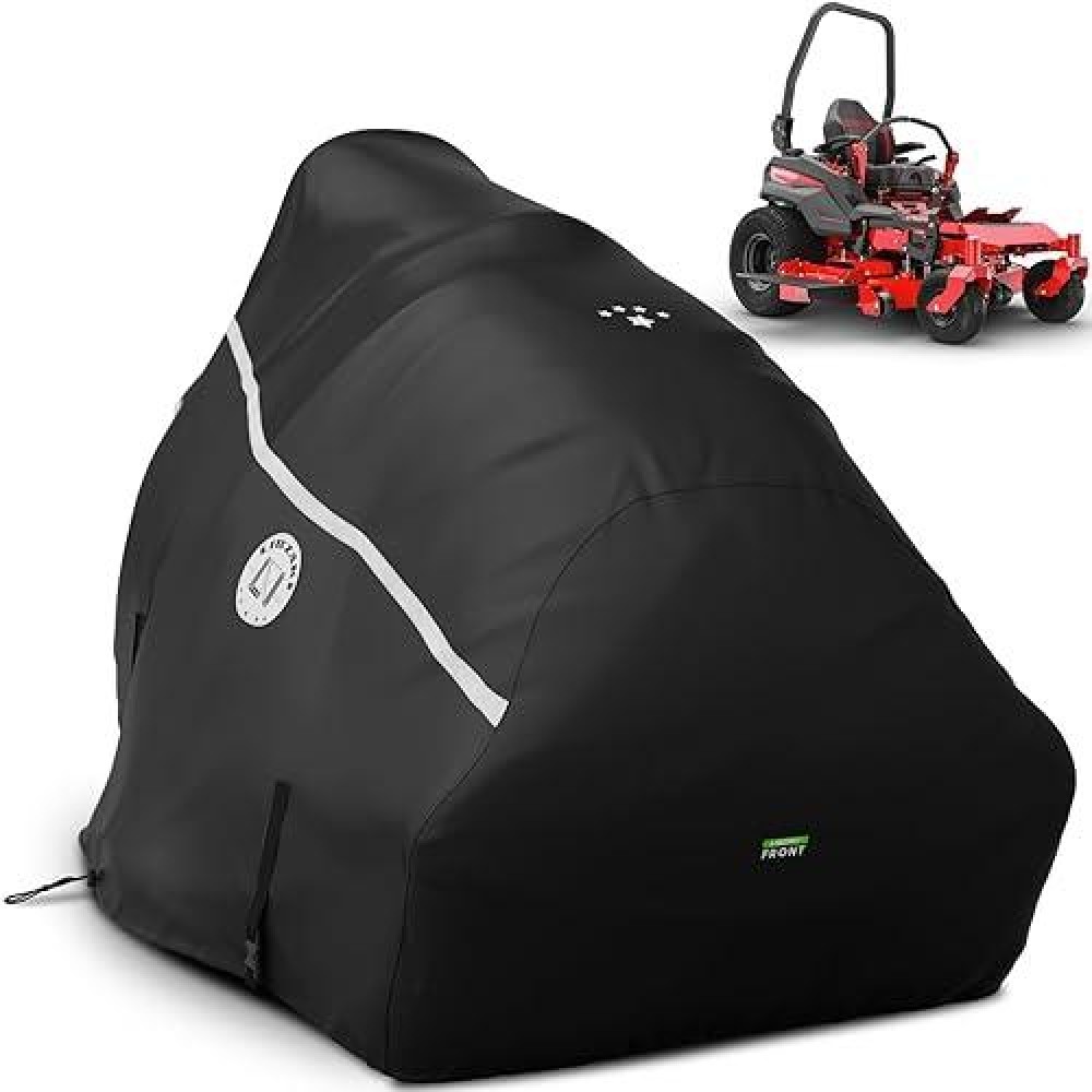 Li Libzaki 420D Zero Turn Mower Cover Waterproof 420D Marine Grade Fabric Universal Fit For John Deer Cub Cadet Zero Turn Up T