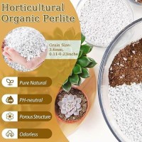 Riare 20 Quarts Organic Perlite For Plants Horticultural Perlite Soil Amendment For Plants Potting Mix Natural Chunky Perlite