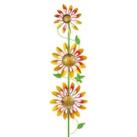 Stargarden Wind Spinners Outdoor Sunflower Design Metal Wind Sculptures Spinners Pinwheels Windmills For Yard Art Decor