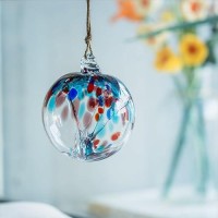 Laelvish Garden 4 Tree Of Life Witch Balls Gazing Balls Hanging Friendship Balls Handblown Glass Christmas Ornament For Wi