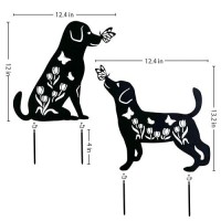 Tiggsy Dog Metal Decorative Garden Stakes Dog Gifts For Women/Men Dog Lovers Gifts Silhouette Statues For Yard Art  Outside  Patio  Outdoor Decor  Garden Decorations  Lawn Ornaments