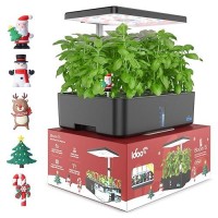 Idoo Hydroponics Growing System Kit 15Pods Christmas Gifts For Women Mom Herb Garden Indoor With Led Grow Light For Home Schoo