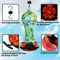 Muse Garden Gifts For Women Hummingbird Feeder Glass 20Oz Hummingbird Feeders For Outdoors Hanging Ant And Bee Proof Mom Grand