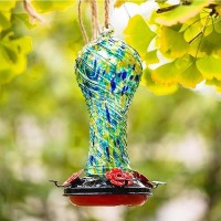 Muse Garden Gifts For Women Hummingbird Feeder Glass 20Oz Hummingbird Feeders For Outdoors Hanging Ant And Bee Proof Mom Grand