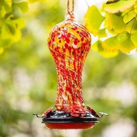 Muse Garden Gifts For Women Hummingbird Feeder Glass 20Oz Hummingbird Feeders For Outdoors Hanging Ant And Bee Proof Mom Grand