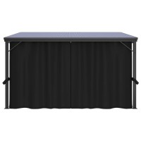 vidaXL Gazebo with Curtains UVResistant PVC Roof Aluminum and Steel Construction Anthracite 133x96x8 Outdoor Ev