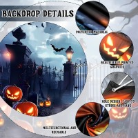 Preboun Halloween Garage Door Banner Large Hanging Backdrop Door Cover Halloween Garage Wall Decorations For Outdoor Holiday 8