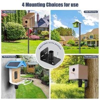 Gtongoko Smart Bird Feeder Pole Squirrel Proof 79 Inch Bird House Poles For Outdoors Squirrel Baffles For Bird Feeders 1 Inch Diameter Bluebird House Pole Weather Station Metal Mounting Pole