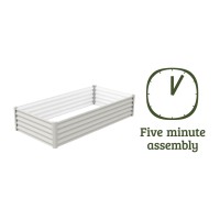 The Organic Garden Co 6 X 3 Metal Rectangle Garden Bed Surfmist