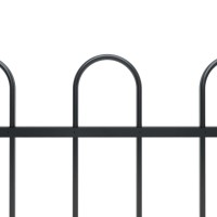 vidaXL Garden Fence Hoop Top Style PowderCoated Steel Construction MaintenanceFree Easy to Assemble Extensible Length